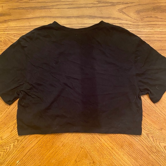 Black zipper crop top - Picture 3 of 3